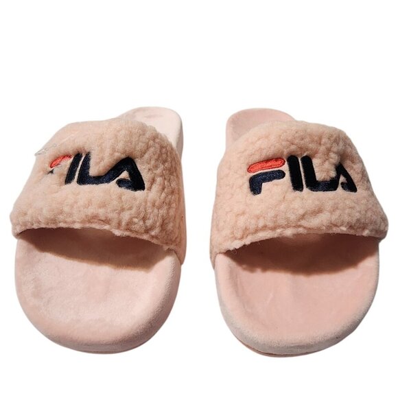 Fila Fuzzy Slide Sandals Size 8 - Picture 3 of 6